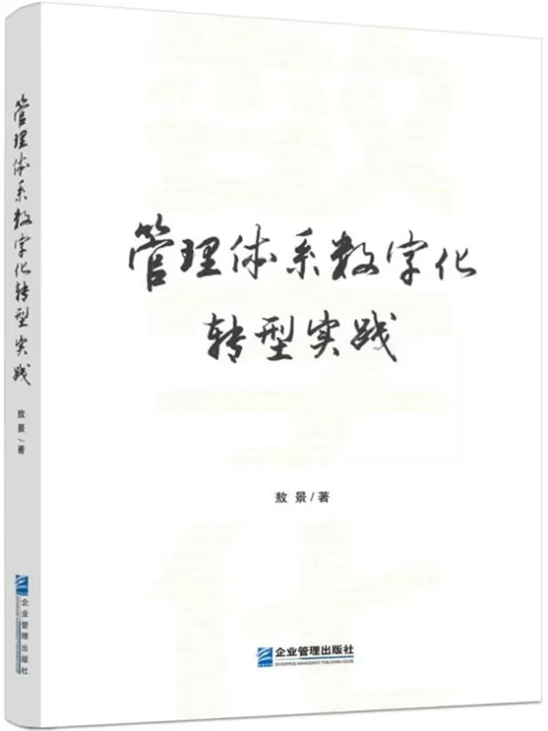 《管理体系数字化转型实践》敖景【扫描版_PDF电子书_下载】