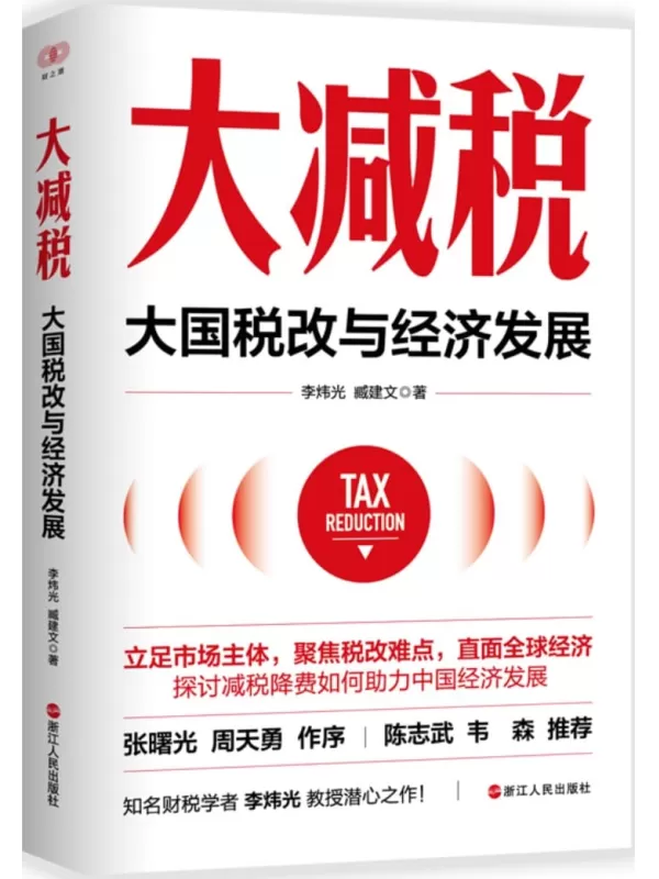 《大减税：大国税改与经济发展》（财之道丛书）李炜光 臧建文【文字版_PDF电子书_雅书】