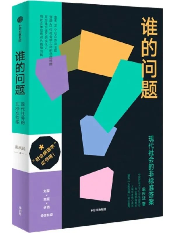 《谁的问题：现代社会的非标准答案》孟庆延【文字版_PDF电子书_雅书】